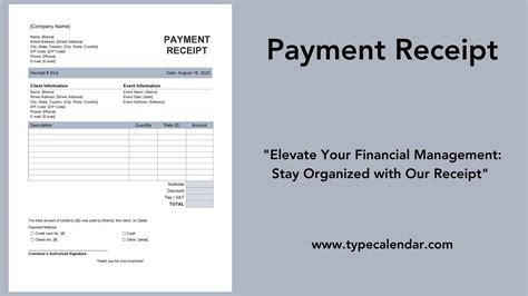 free online payment receipt.